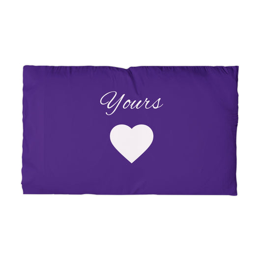 Microfiber Pillowcase "Yours" (Purple)