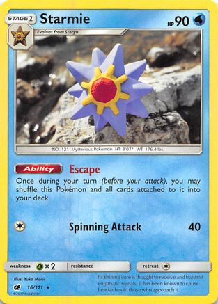 Starmie 16/111 - SM  Crimson Invasion