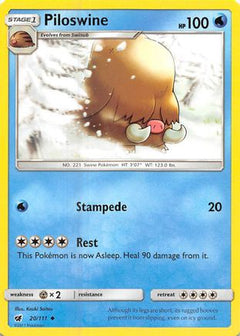 Piloswine 20/111 - SM  Crimson Invasion-1