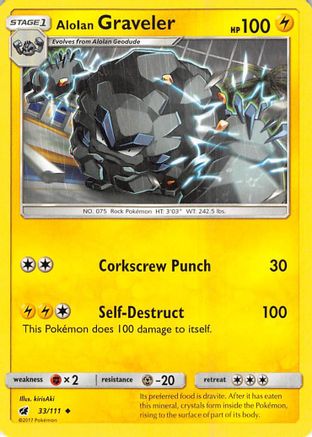 Alolan Graveler/111 - SM  Crimson Invasion-1