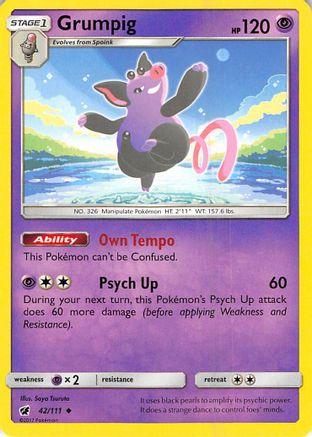 Grumpig 42/111 - SM  Crimson Invasion-1
