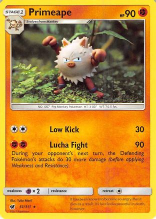 Primeape 51/111 - SM  Crimson Invasion-1