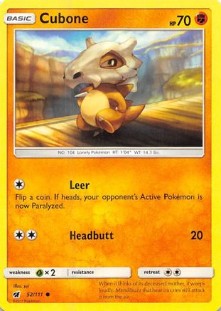 Cubone 52/111 - SM  Crimson Invasion-1