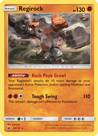 Regirock 53/111 - SM  Crimson Invasion-1