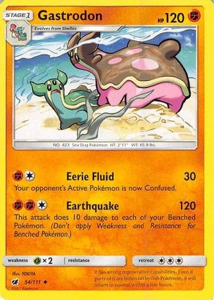 Gastrodon 54/111 - SM  Crimson Invasion Reverse Holofoil-1