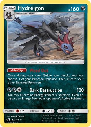 Hydreigon 62/111 - SM  Crimson Invasion-1