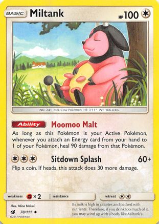 Miltank 78/111 - SM  Crimson Invasion-1