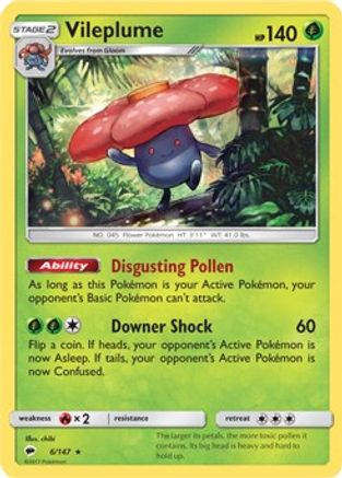 Vileplume - 6/147 (Prerelease Kit Exclusive) - Deck Exclusives-1