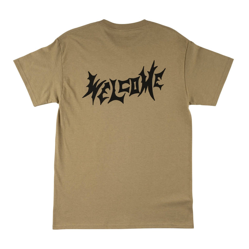 Welcome 'Twin Vamp' Tee - Olive-2