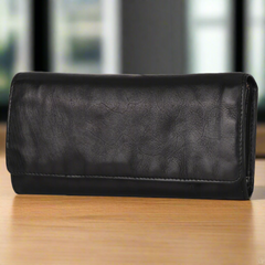 MET Women's Leather Clutch Wallet-1