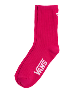 Vans 'Kickin It Crew' Socks - Cherries Jubilee Pink (Women's)-1