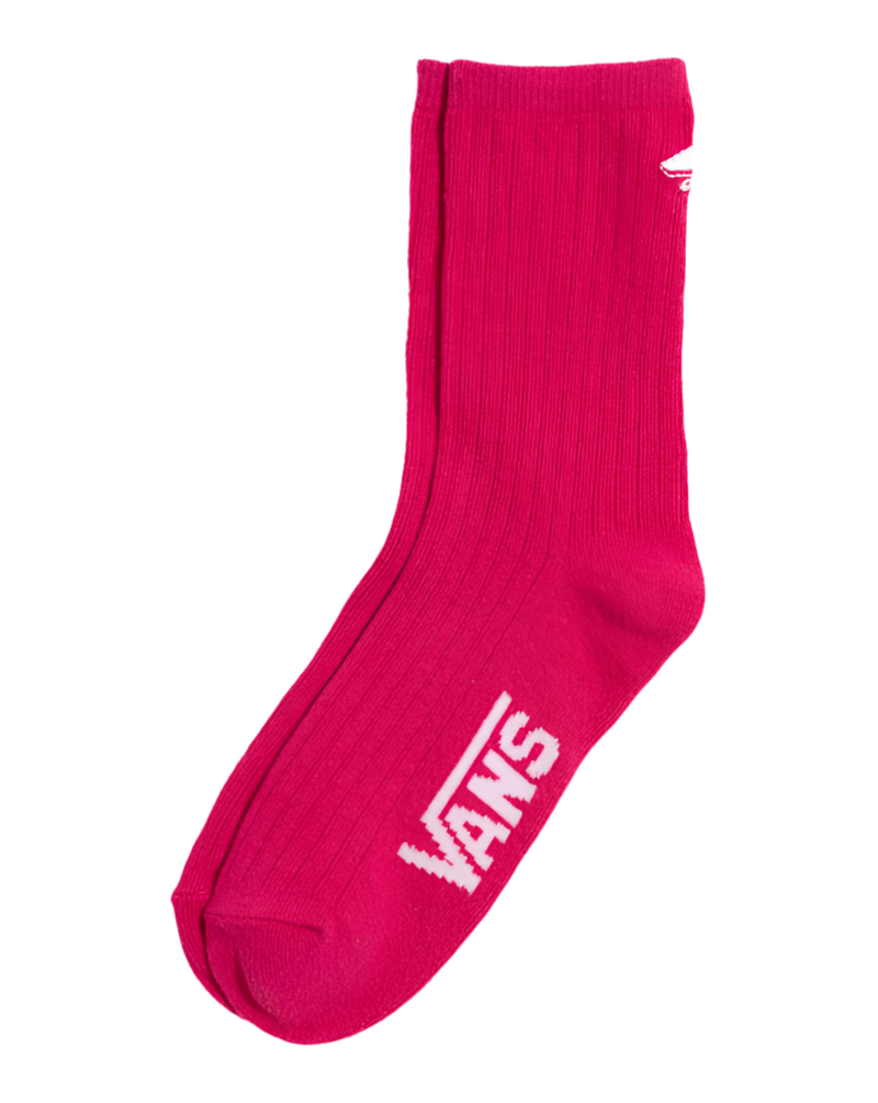 Vans 'Kickin It Crew' Socks - Cherries Jubilee Pink (Women's)-1