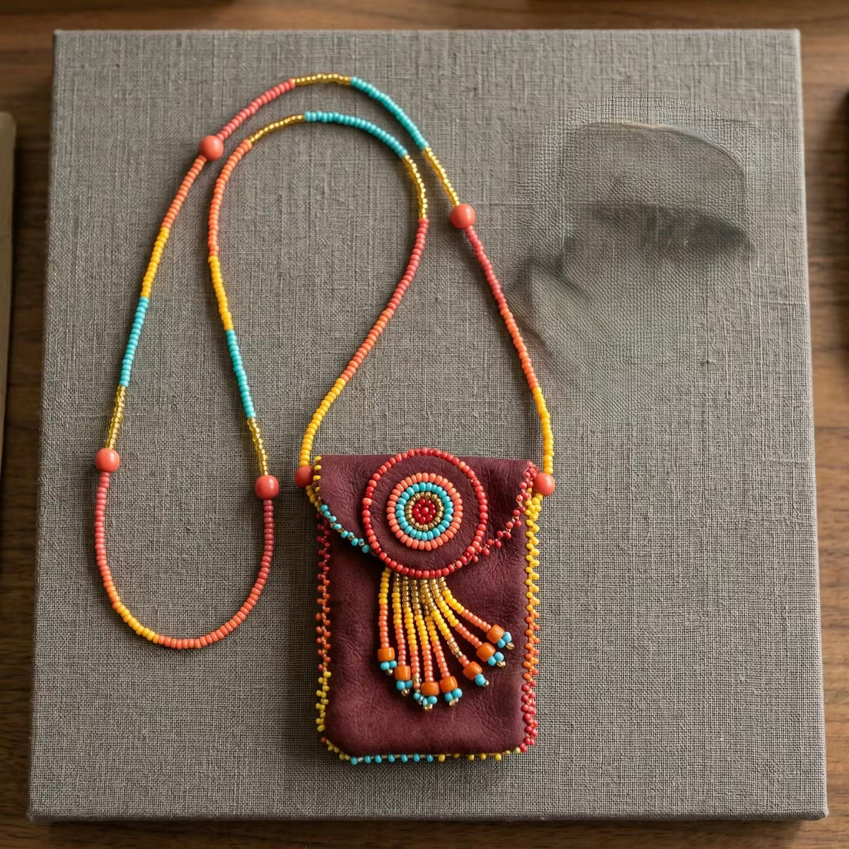 Burgundy Medicine Bag