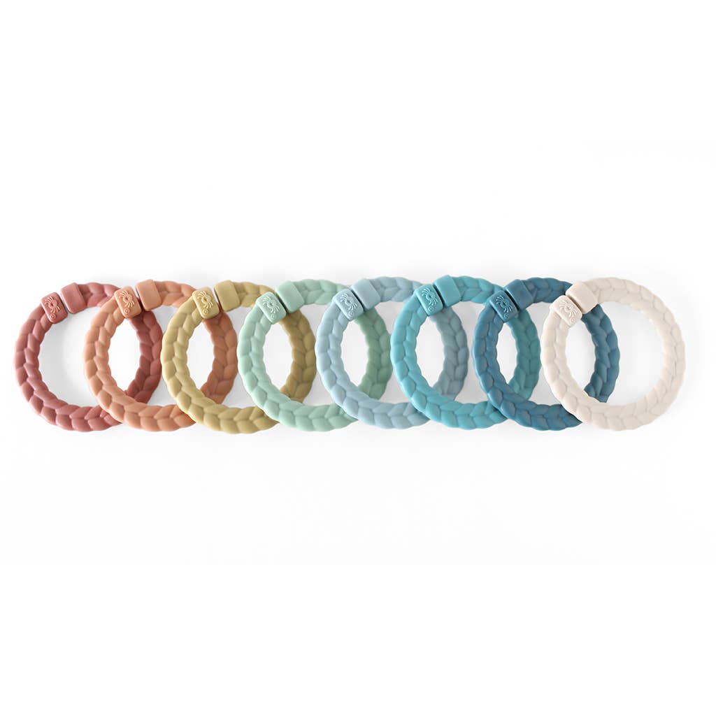 Itzy Ritzy Canada - Bitzy Bespoke Itzy Rings™ Linking Ring Set: Rainbow - Ages 0+-1