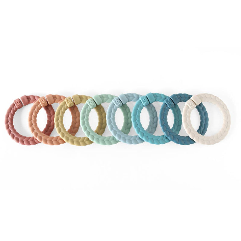 Itzy Ritzy Canada - Bitzy Bespoke Itzy Rings™ Linking Ring Set: Rainbow - Ages 0+-1