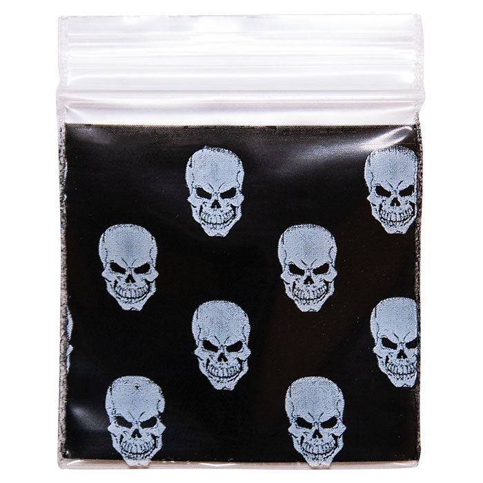 1515 Original Apple Bags: 1.5" x 1.5" White Skulls (700 pieces)