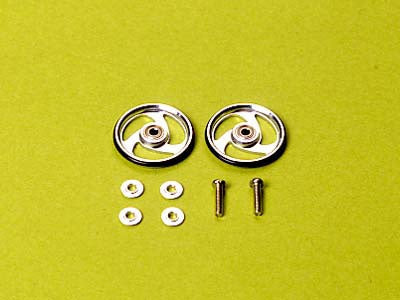 Tamiya 19mm Aluminum Ball-Race Rollers (Aero-Spoke Type) 4wd Mini Racer-1
