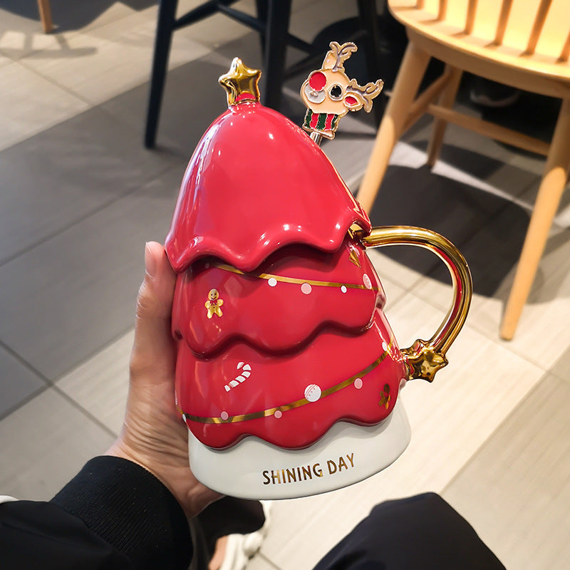 Christmas tree ceramic mug-4