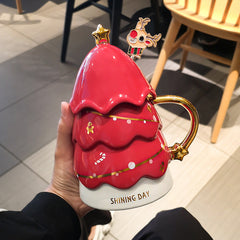 Christmas tree ceramic mug-4