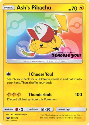 Ash's Pikachu - SM108 SM108/248 - SM Promos-1