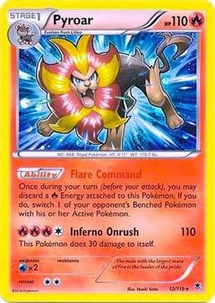 Pyroar - 12/119 (Cosmos Holo) - Blister Exclusives Holofoil-1