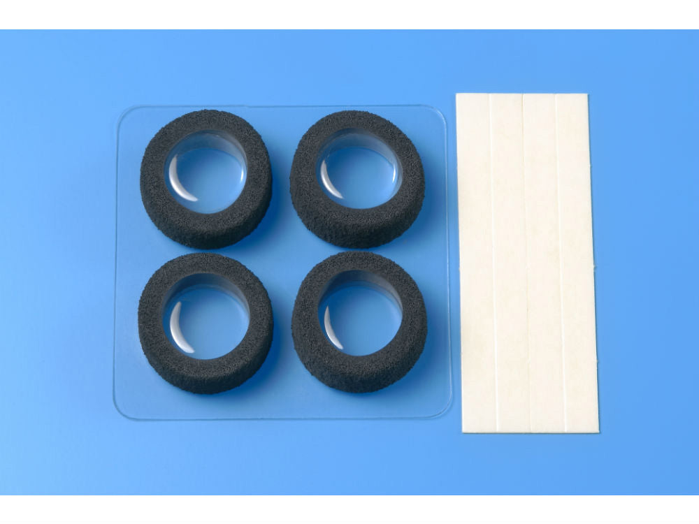 Tamiya Narrow Reston Sponge Tires (Black) 4wd Mini Racer-1