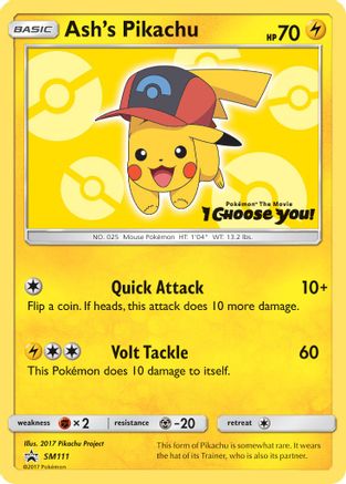 Ash's Pikachu - SM111 SM111/248 - SM Promos-1