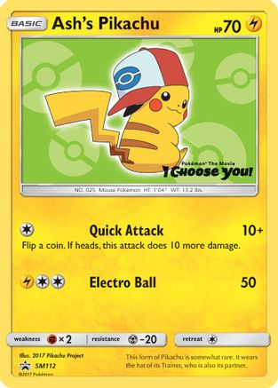 Ash's Pikachu - SM112 SM112/248 - SM Promos-1