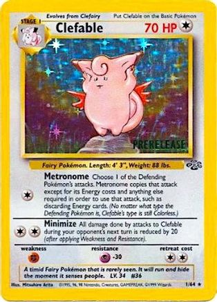 Clefable (Prerelease) 1 - WoTC Promo Holofoil-1