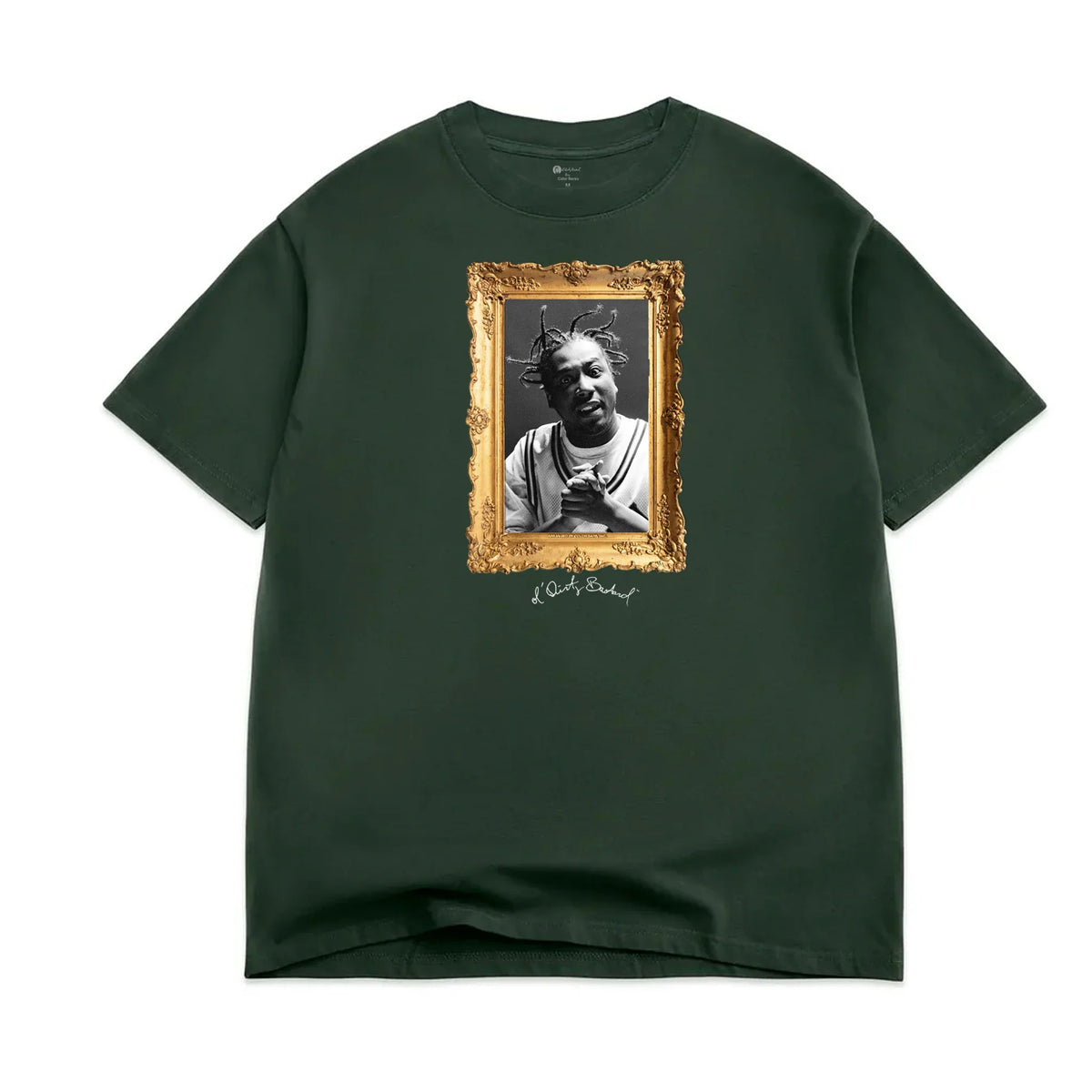 Color Bars 'Portrait' Tee - Forest Green-1