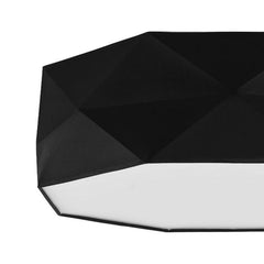 KANTOOR Black Linen Origami Flush Mount Ceiling Light for Bedroom, Office & Hallway-2