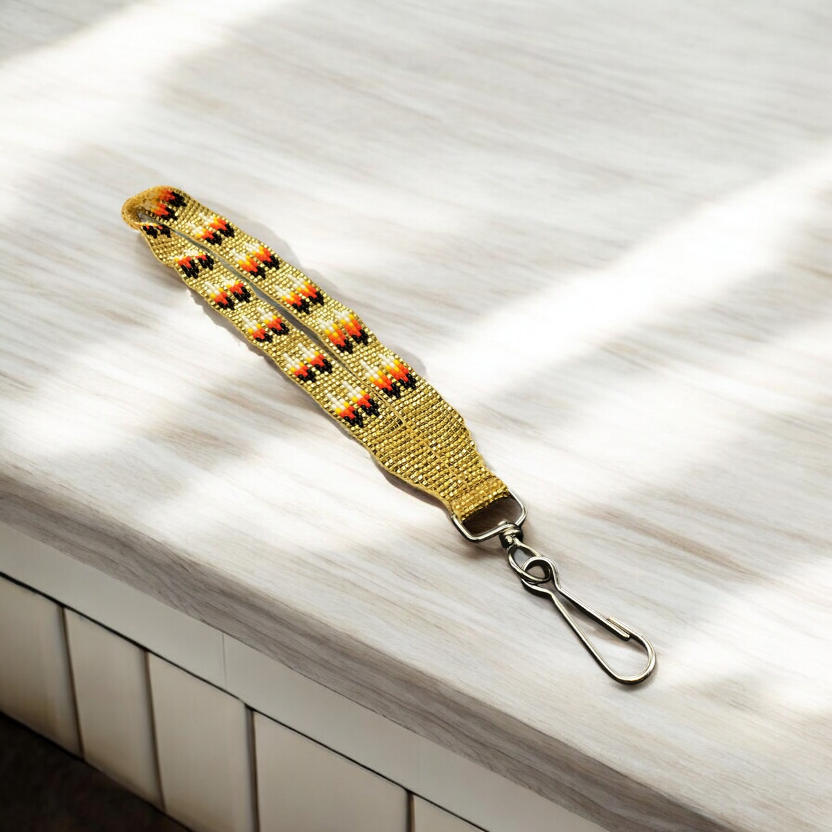 Golden Native American Style Wrist Lanyard-1