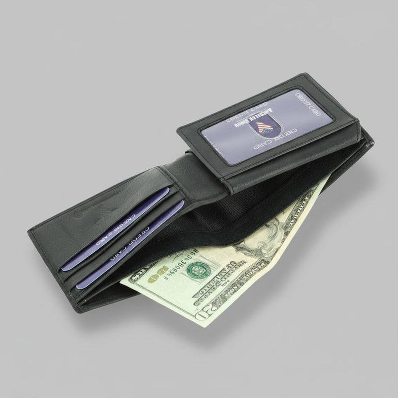 Men's RFID Bifold Wallet with Left ID Flap-5