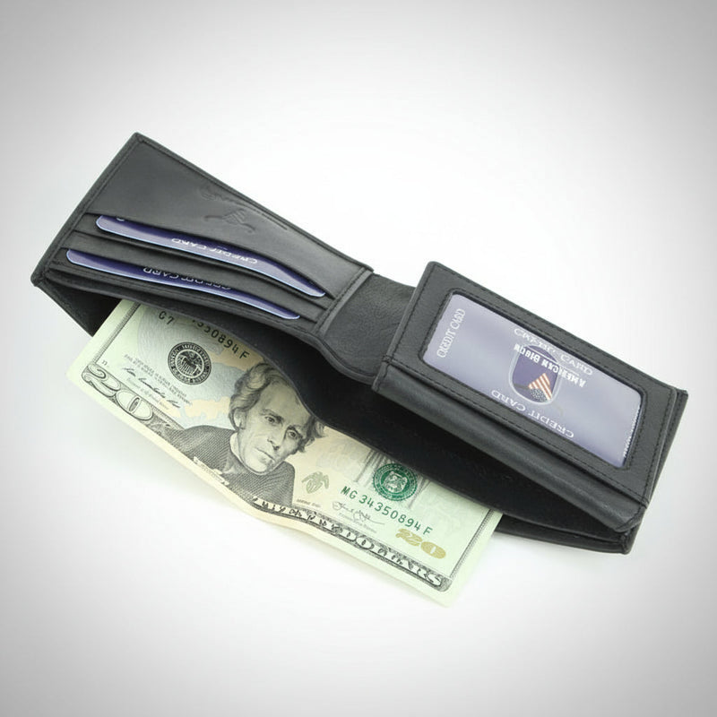Men's RFID Bifold Left Side Flap Over Wallet-2