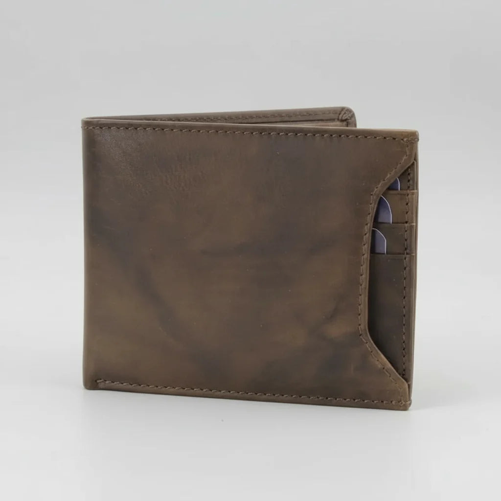Men's RFID Bifold Wallet with Removable Card Sleeve-5