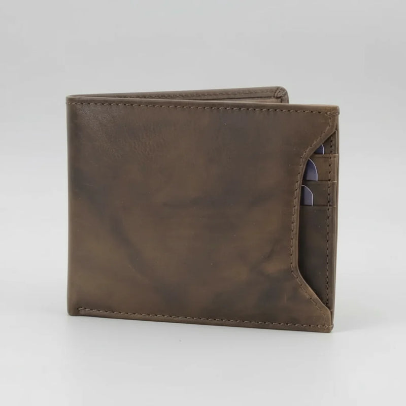 Men's RFID Bifold Wallet with Removable Card Sleeve-5