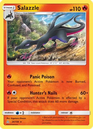 Salazzle/156 - SM  Ultra Prism Reverse Holofoil