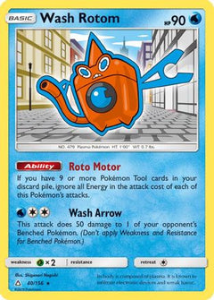 Wash Rotom 40/156 - SM  Ultra Prism Reverse Holofoil-1