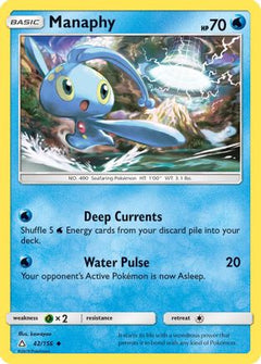 Manaphy 42/156 - SM  Ultra Prism Reverse Holofoil-1