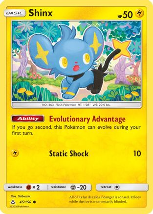 Shinx (45) 45/156 - SM  Ultra Prism Reverse Holofoil-1