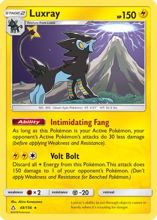 Luxray/156 - SM  Ultra Prism Holofoil-1