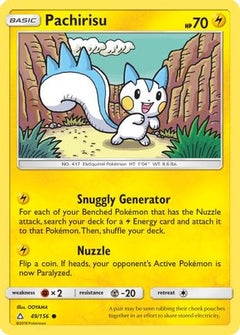 Pachirisu 49/156 - SM  Ultra Prism Reverse Holofoil-1