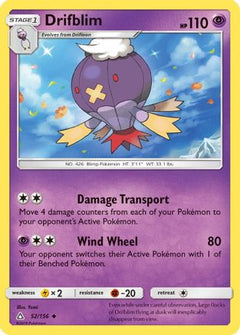 Drifblim/156 - SM  Ultra Prism Reverse Holofoil-1