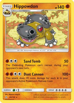 Hippowdon/156 - SM  Ultra Prism Reverse Holofoil-1
