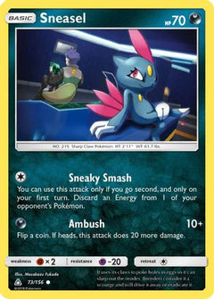 Sneasel 73/156 - SM  Ultra Prism Reverse Holofoil-1
