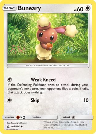 Buneary 106/156 - SM  Ultra Prism Reverse Holofoil-1