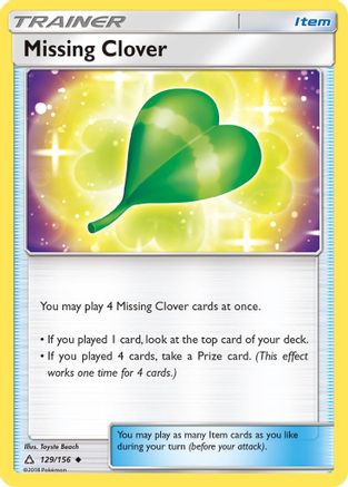 Missing Clover 129/156 - SM  Ultra Prism-1