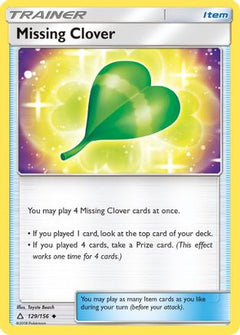 Missing Clover 129/156 - SM  Ultra Prism-1