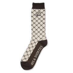 40’s & Shorties 'Luxury' Socks - Beige-1