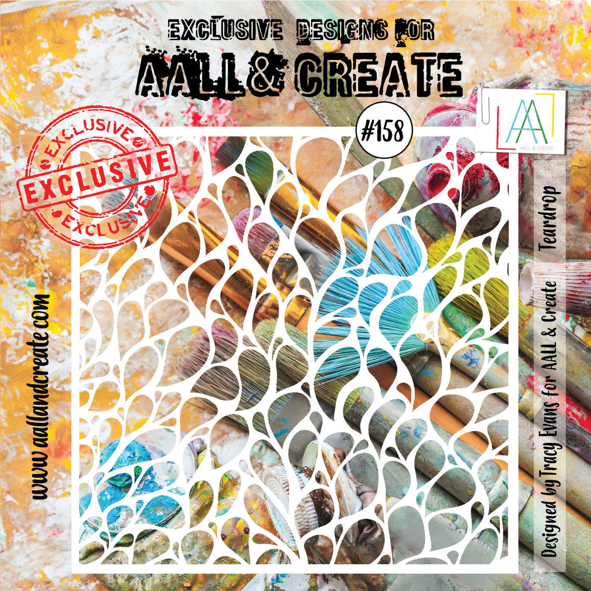 AALL and Create Stencil - 158 - Teardrop-1